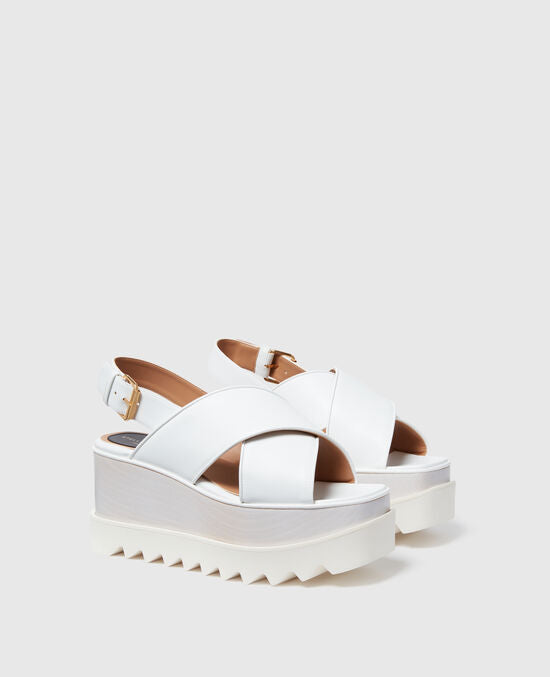 [S.McCartney] Elyse Eco Alter Mat Platform Sandals - White