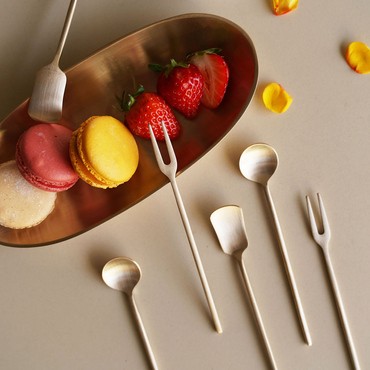 Tea & Dessert Cherry Cutlery Set - 5 PC Set