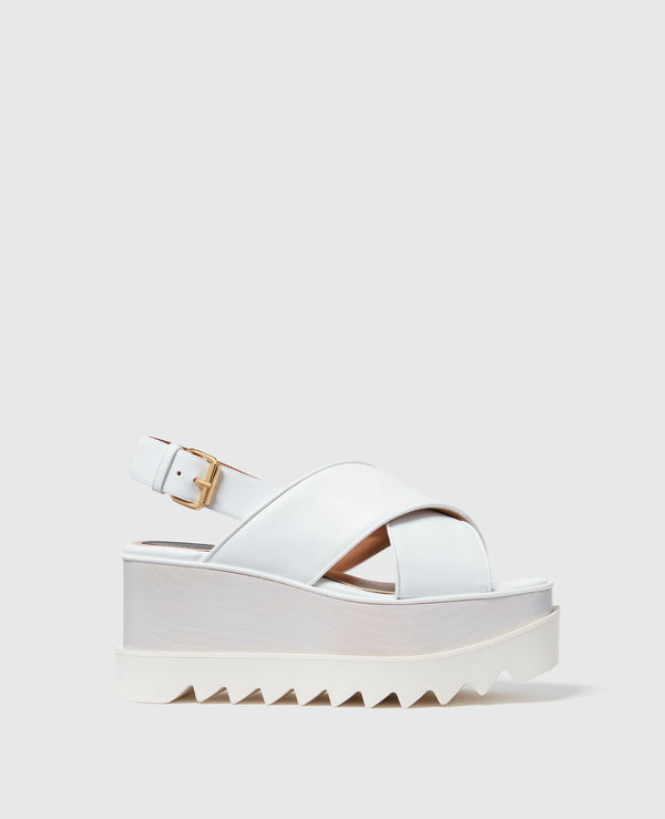 [S.McCartney] Elyse Eco Alter Mat Platform Sandals - White