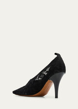[S.McCartney] Pump 95 Lace On Mesh - Black