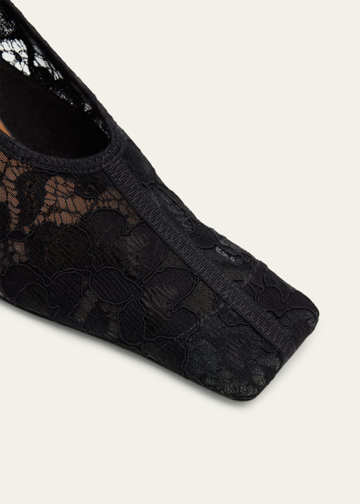 [S.McCartney] Pump 95 Lace On Mesh - Black