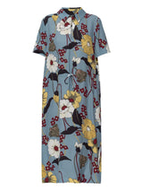 Oversized  Dress With Melodia Print