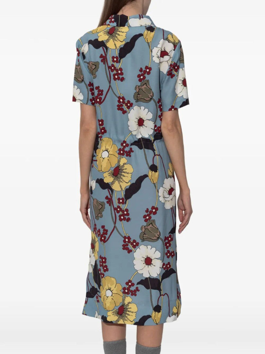 Oversized  Dress With Melodia Print