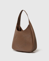 [S.McCartney]  Logo Large Hobo Bag Eco Embossed Grainy Alter Mat - Ash