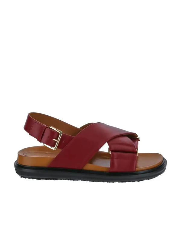 [MARNI] FUSSBETT SANDAL - BRICK