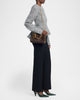 Falabella Soft Clutch With Chain Mink Plush Fabric