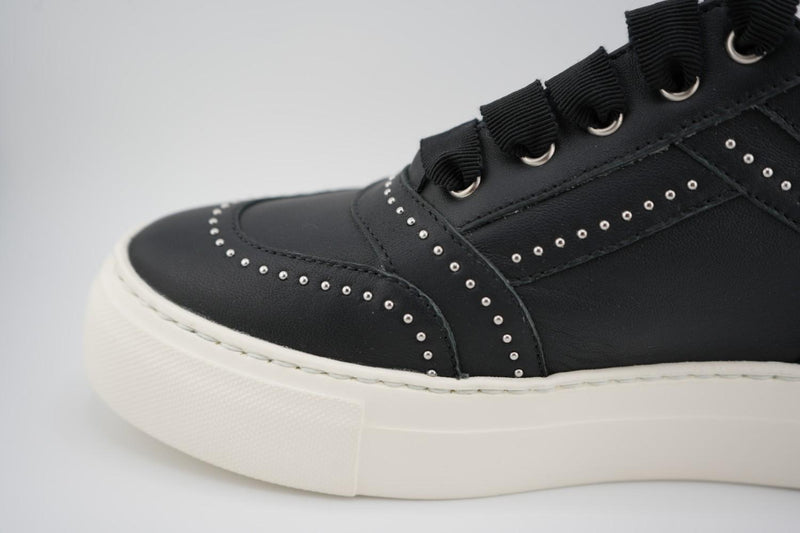 [AGL] MARION LEATHER SNEAKERS - BLACK