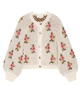 [THE GREAT] THE CAROUSEL CARDIGAN - WHITE