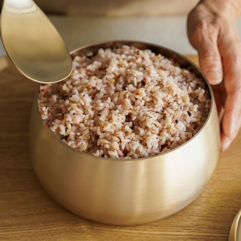 [Notdam] Brass Rice Storage Container