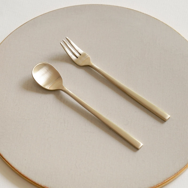 [Notdam] Tea Spoon & Fork Set (4pc)