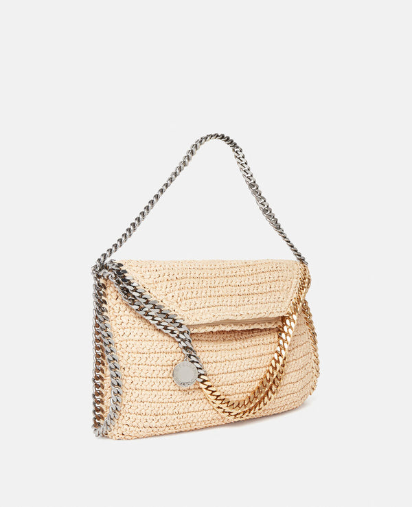 [Stella McCartney] Falabella Raffia Fold-Over Tote