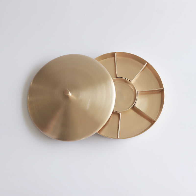 [Notdam] Brass Tableware - Divided Plate