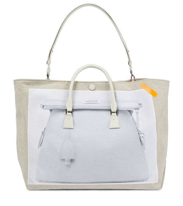 [Maison Margiela] Tromploeil Large Canvas Tote - Print