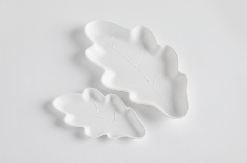 [KHJ Studio] Oak Leaf Plate Medium 4P