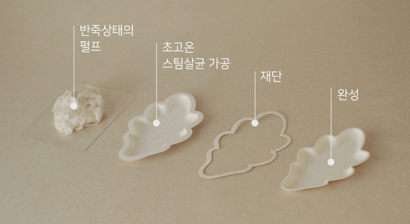 [KHJ Studio] Oak Leaf Plate Medium 4P