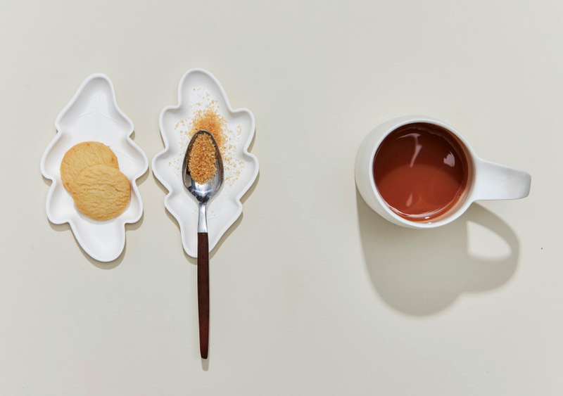 [KHJ Studio] Oak Leaf Plate Small 4P