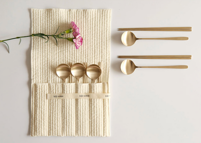 [Notdam] Quilted Cutlery Pouch (5pc)