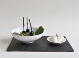 [JINMUK] White Deep Bowl 17 | 설화 오목그릇 17