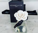 [VOYAGE ET CIE] PORCELAIN ROSE DIFFUSER
